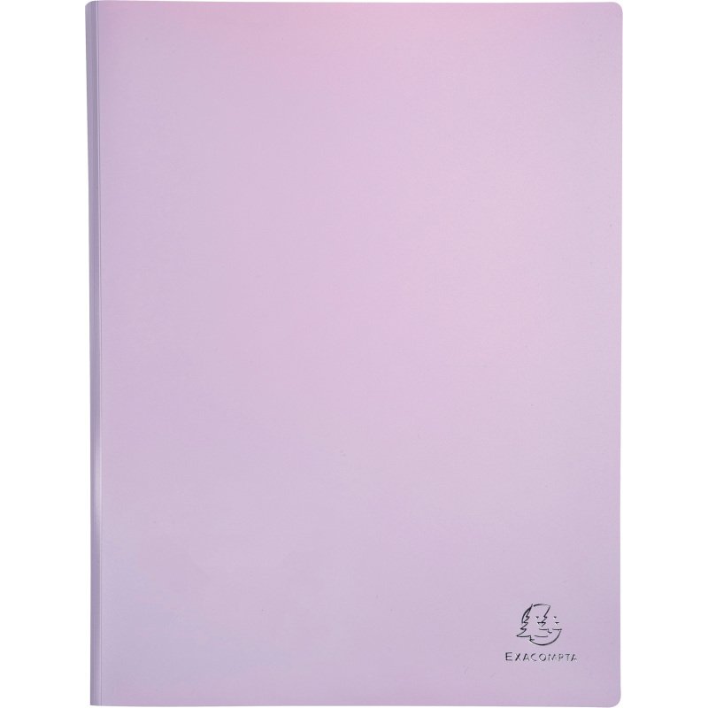 Protège-documents Aquarel Exacompta polypropylène A4 40 pochettes - 80 vues couleurs assorties