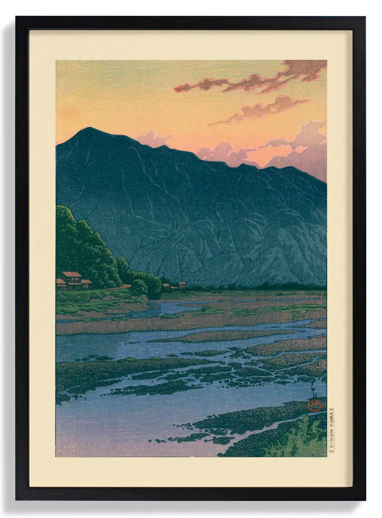 Chichibu In The Evening Kunstdruck von Hasui