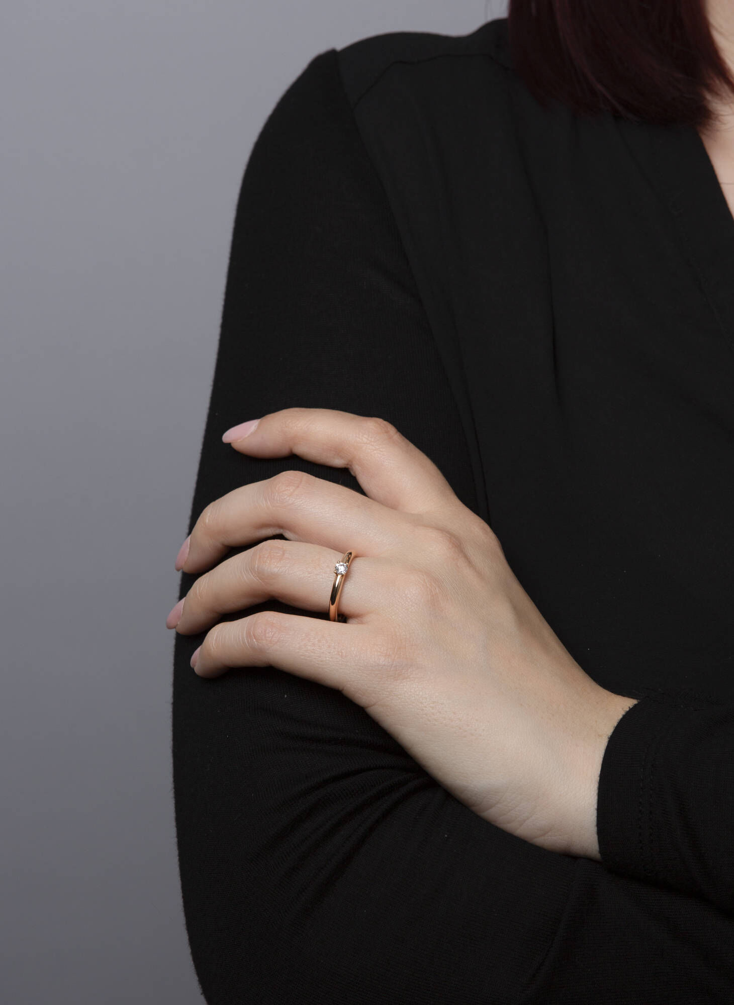 Diamond Group| Damen Solitärring mit Diamantbesatz