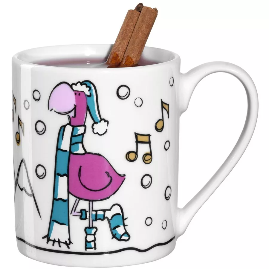 Leonardo Kindertasse Weihnachten Bambini 200 ml pink
