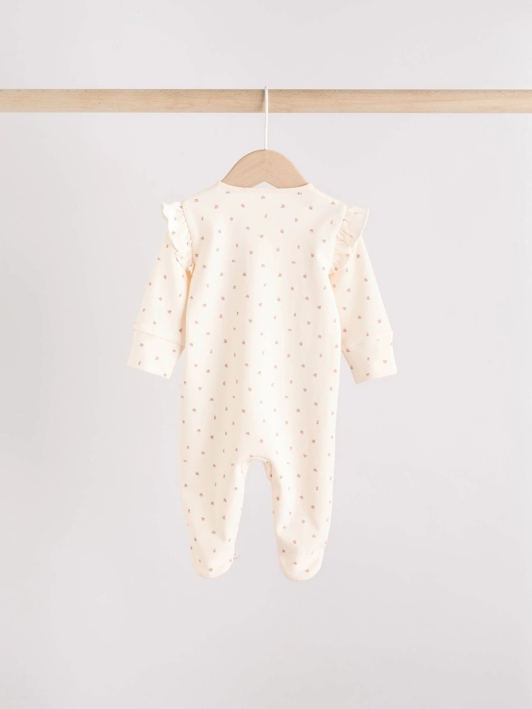 Roze - Verpakking van 3 babypyjama's met tweewegrits (0-2jr)