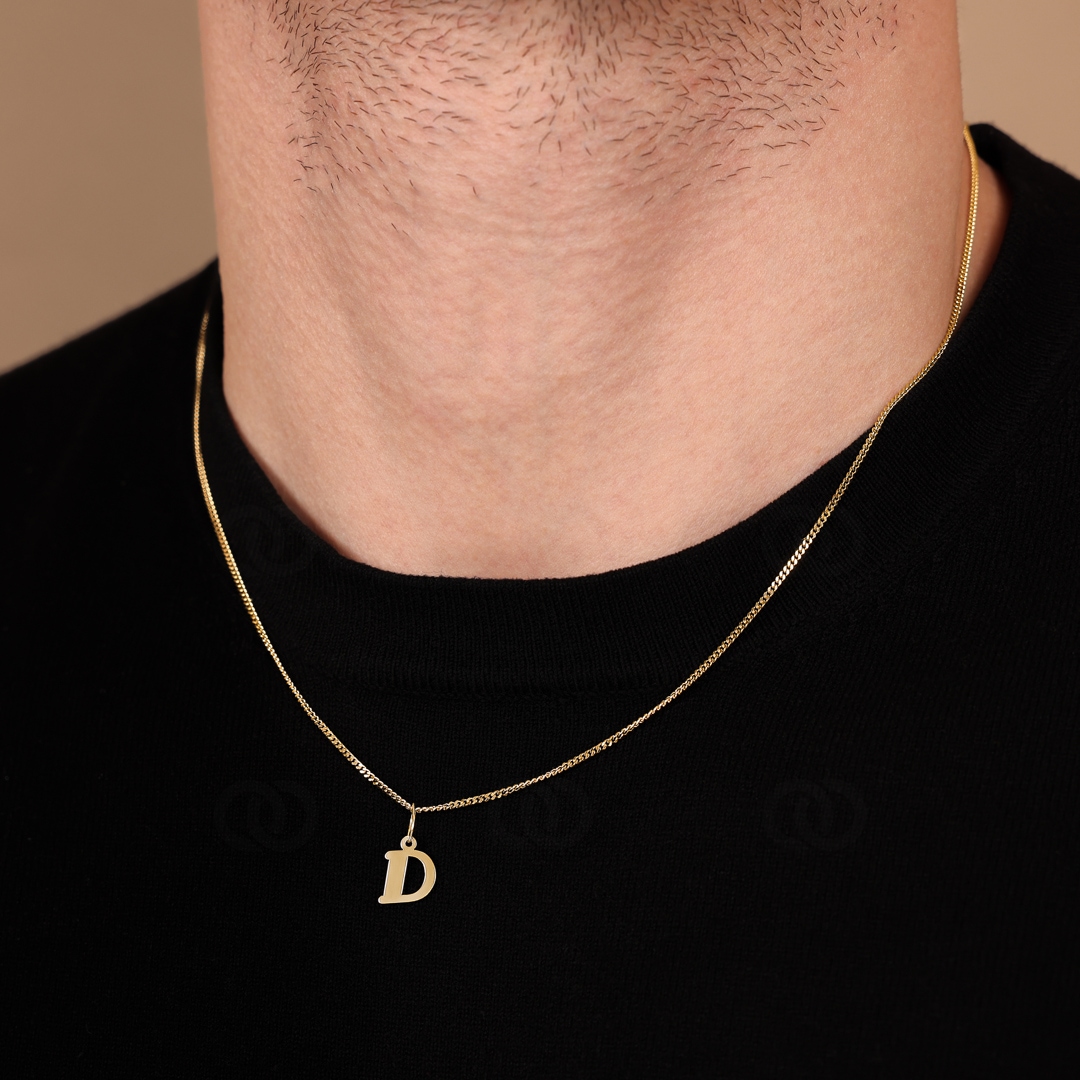 Anhänger 750/18 K Gelbgold Buchstabe D