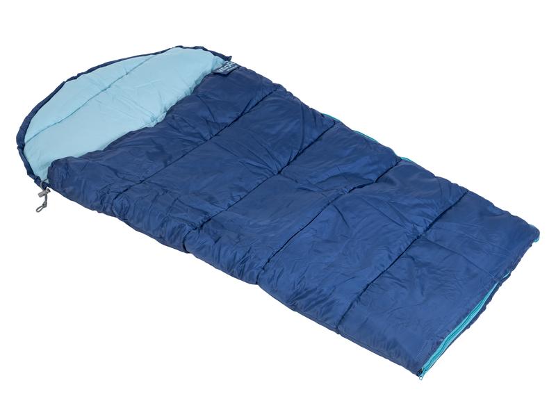 KOOR Kinderschlafsack Muuma Blau 65 x 130 cm Warmer und bequemer Mumienschlafsack für Kinder