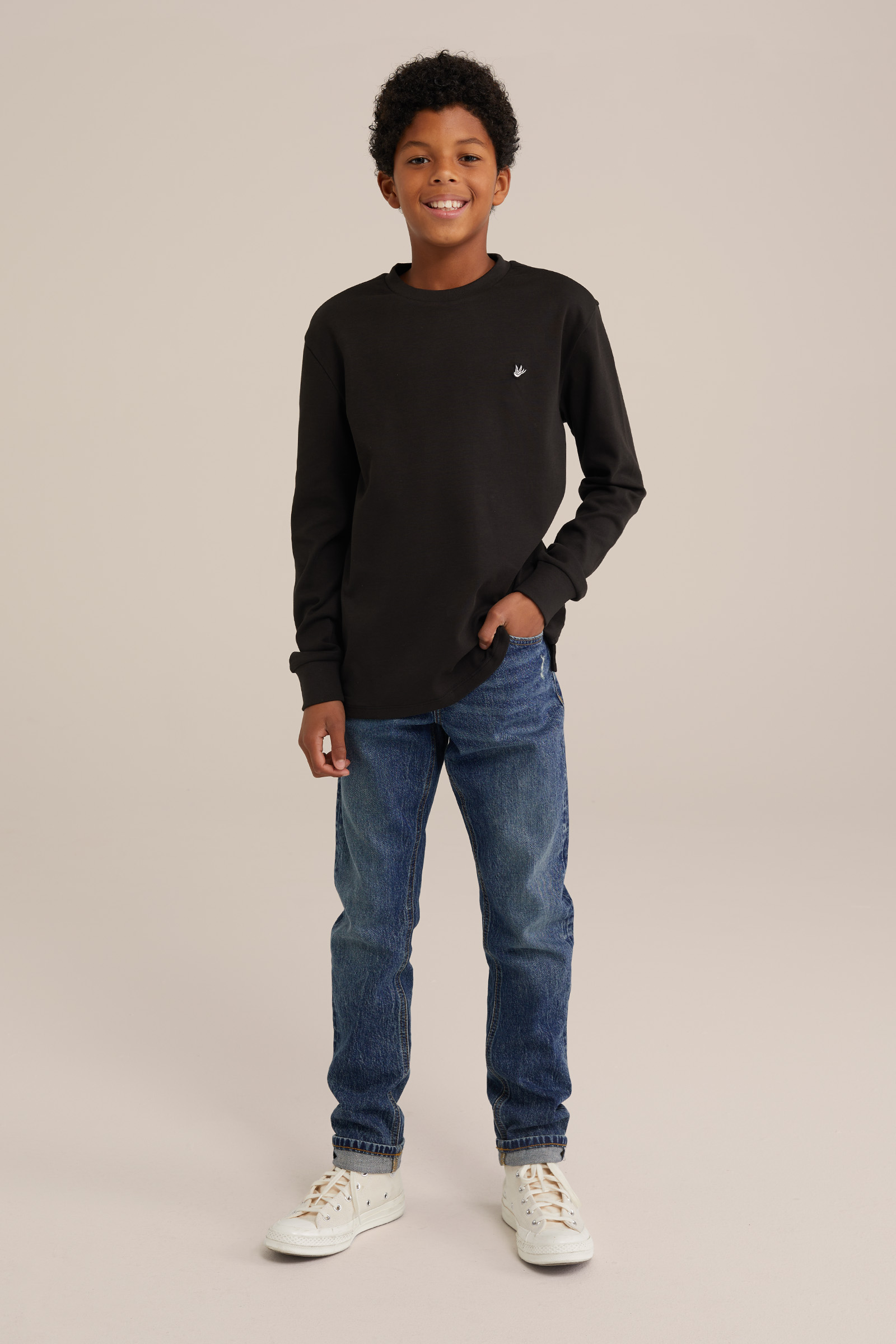Jongens T-shirt WE Fashion Zwart