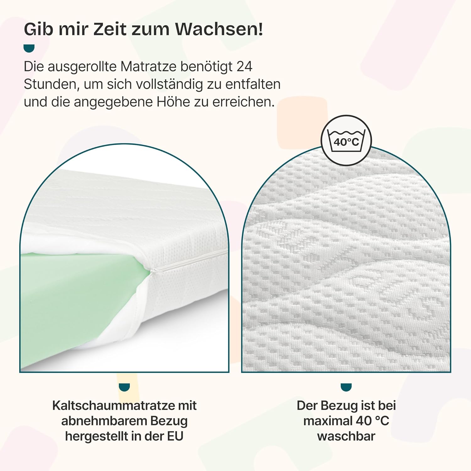 [en.casa] Kinderbett Sisimiut mit Matratze 120 x 200 cm Hausbett Montessori mit Rausfallschutz Holzbett für Kinder Bodenbett Lattenrost Kiefernholz Hellgrau/Weiß