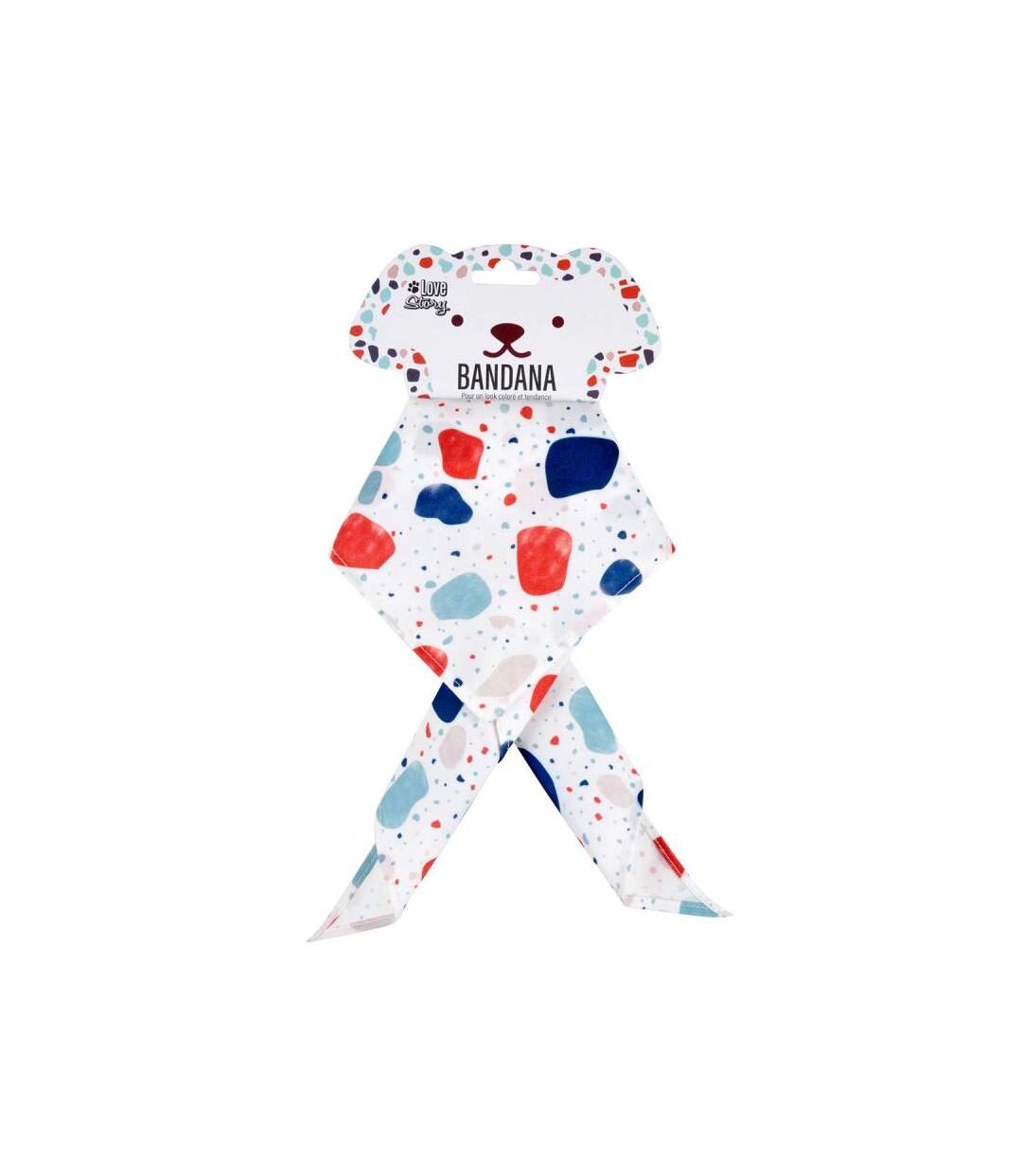 Paris Prix - Bandana Pour Animaux terrazzo 64cm Multicolore