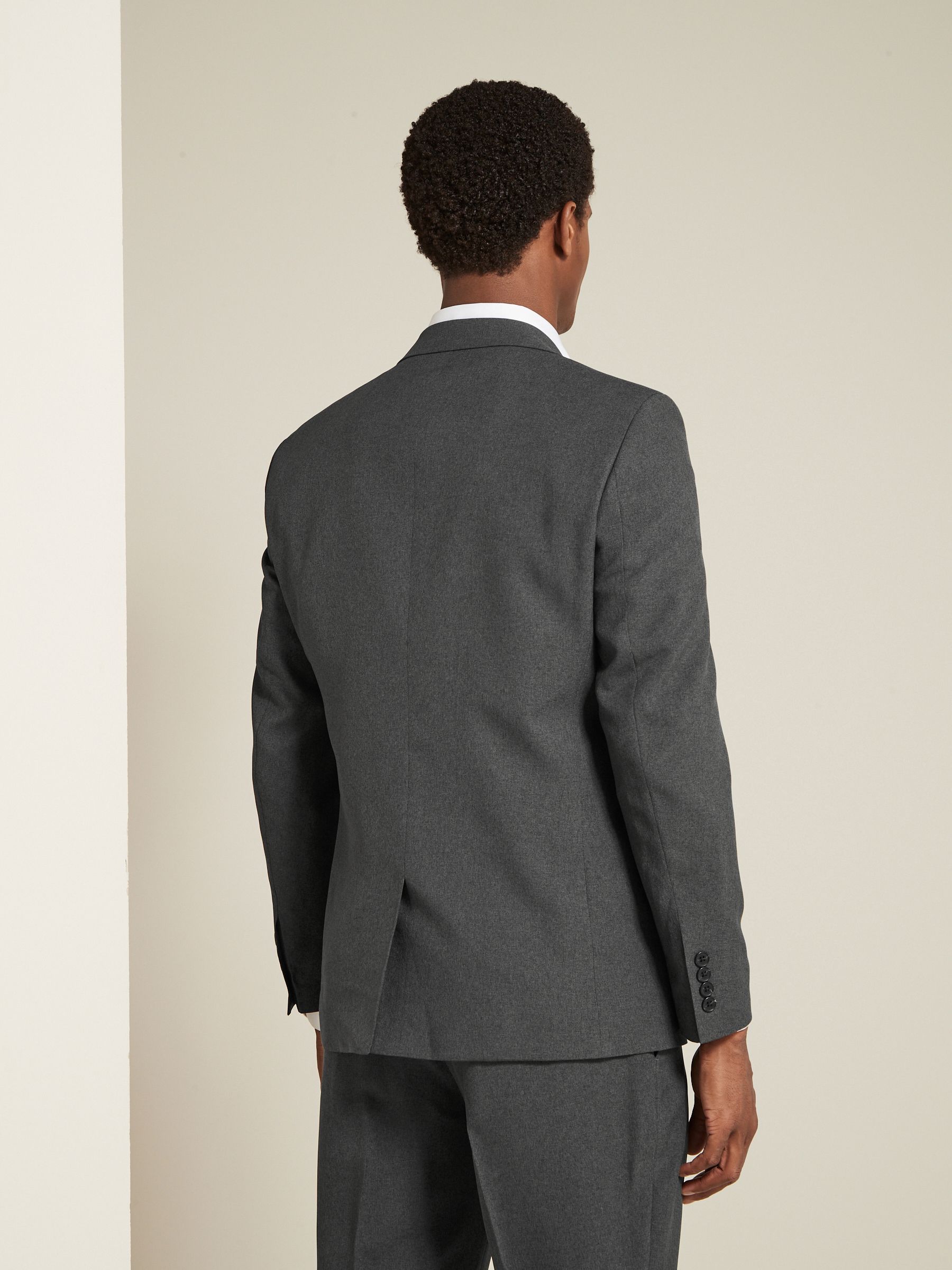 Antraciet - Normale Pasvorm - Must-have kostuum: colbert