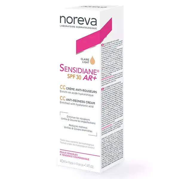 Creme anti-vermelhidão Noreva Sensidiane AR+ CC FPS 30 40ml