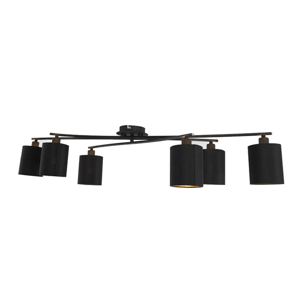 Qazqa opbouwspots lofty zwart e14