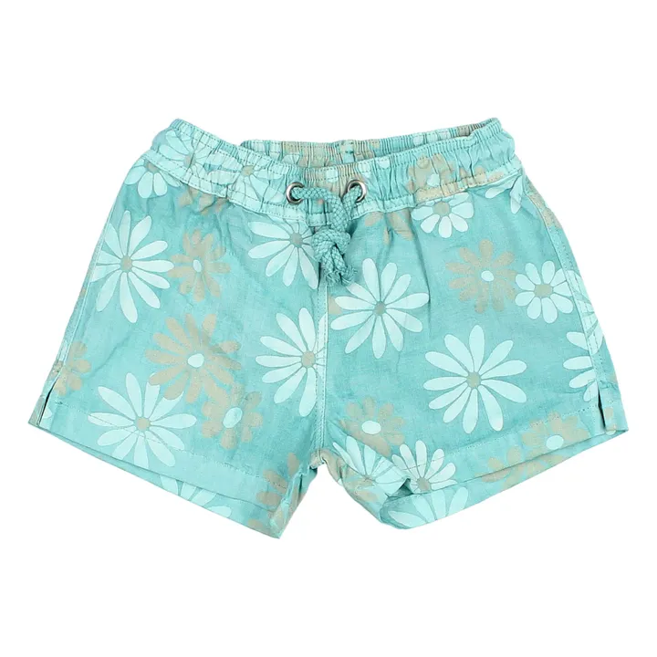 Búho Short de Bain Daisy Bébé | Bleu Vert