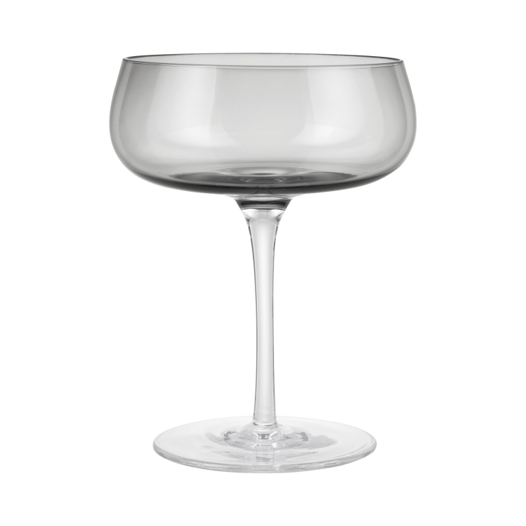 Blomus Belo coupe champagneglazen set van 2 smoke
