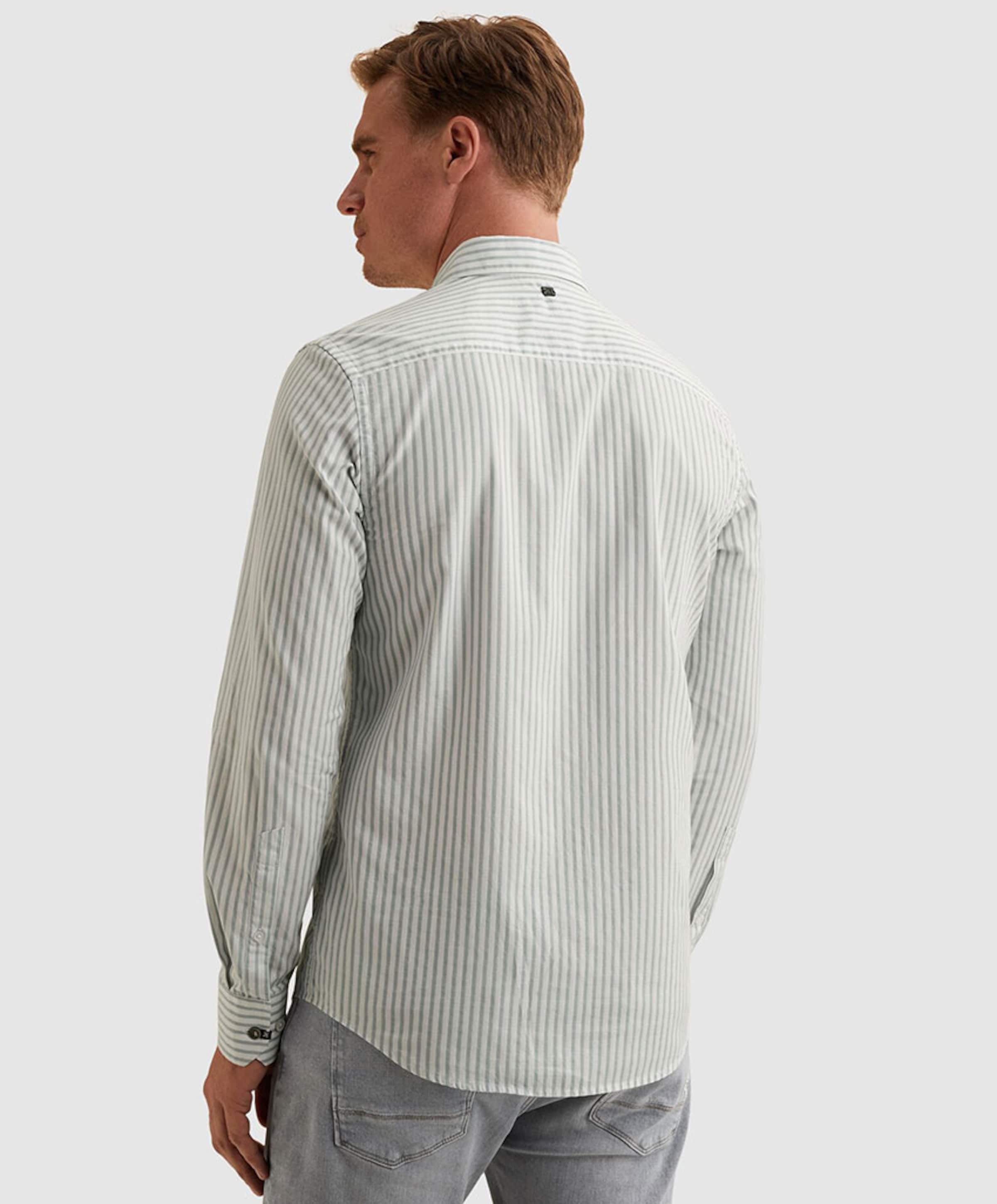 Vanguard Heren overhemd lange mouw blauw