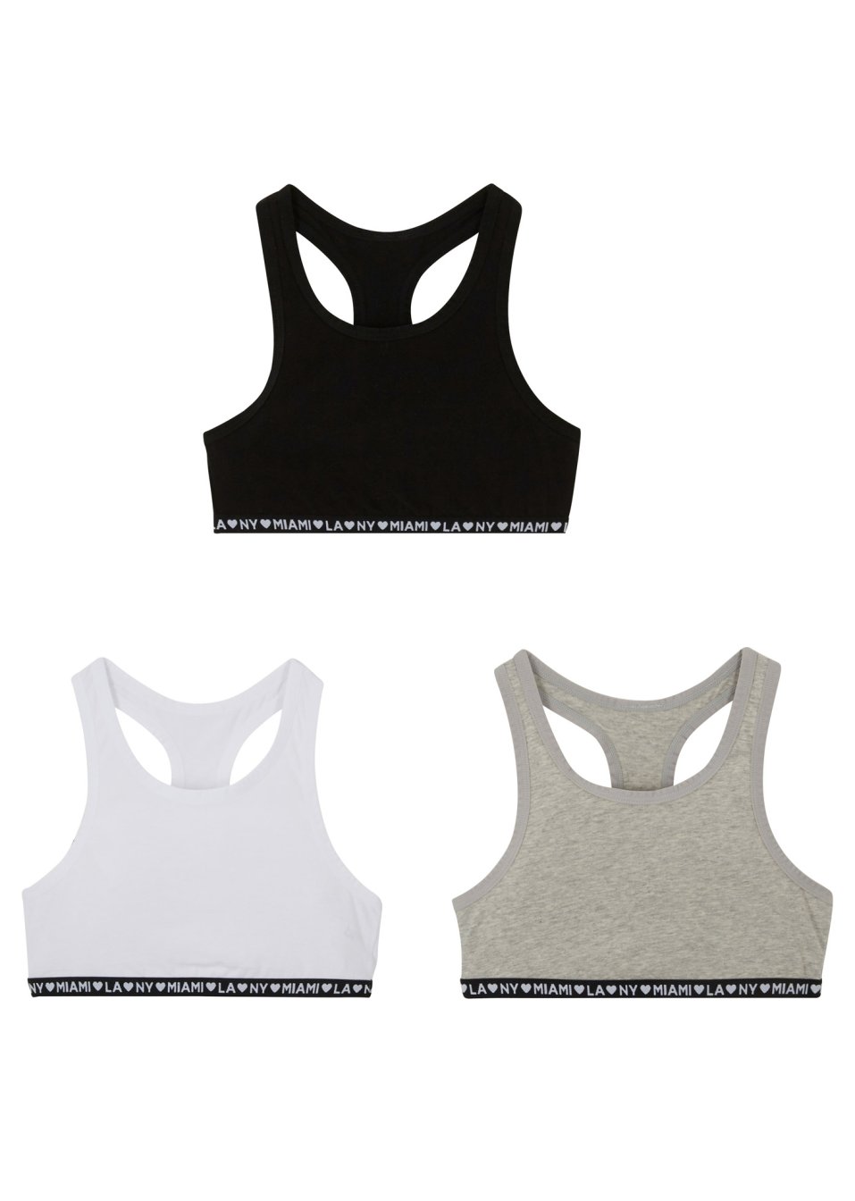 Lot de 3 brassières fille