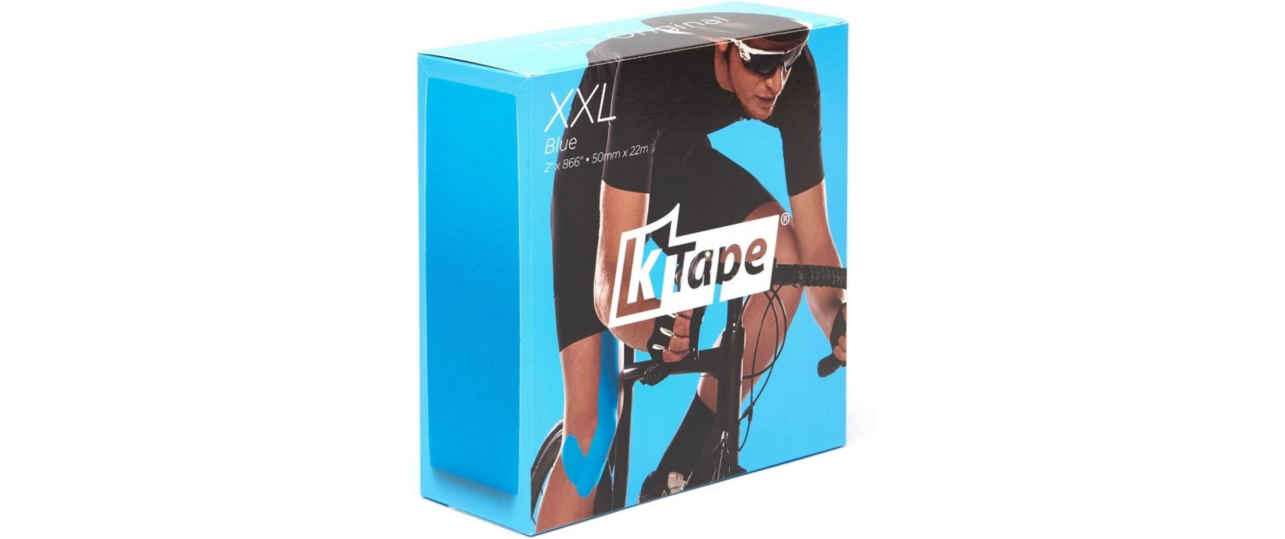 K-Tape XXL blau 5 cm x 22 mAtmungsaktives Kinesiology Tape für Muskeln und Gelenke