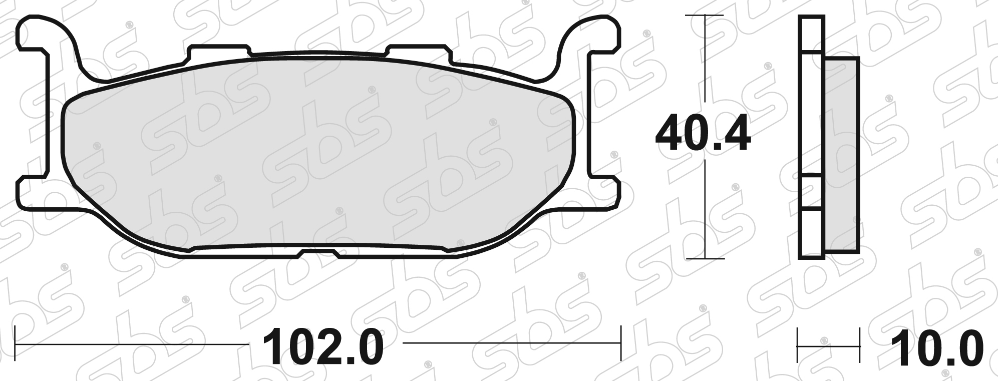SBS - Plaquettes de frein 170 MS