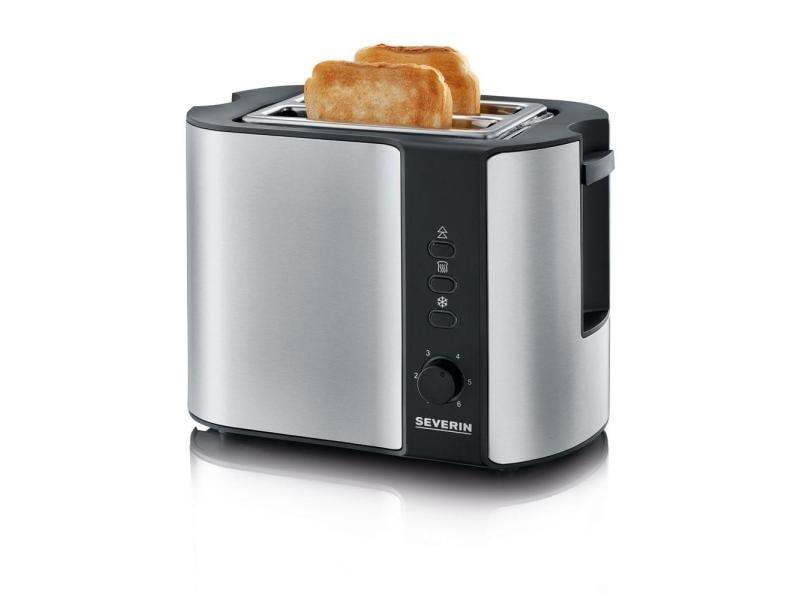 Severin Toaster Automatik AT 2589 Silber Automatik-Toaster