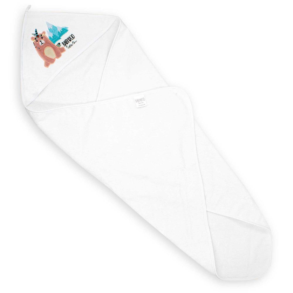 Babykajo Kapuzenhandtuch aus 100% Frottee - Babyhandtuch kuschlig weich