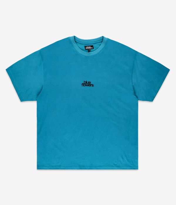 Blue Flowers Evolution T-Shirt (ocean blue)