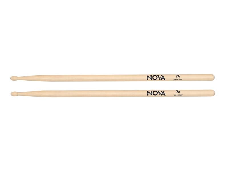 Vic Firth Drumsticks Nova NO7A by Vic Firth – 1 Paar Stabile Drumsticks aus Hickory-Holz
