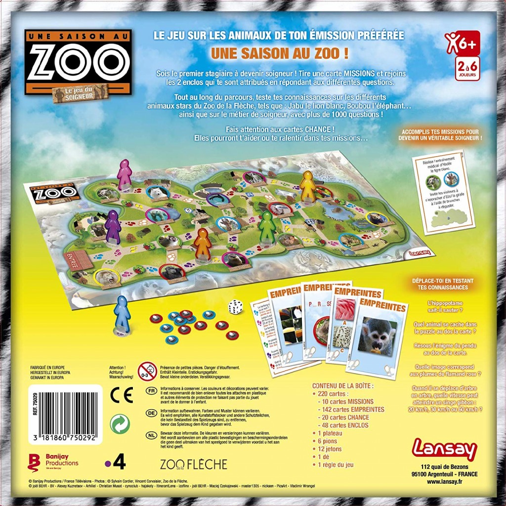 Une Saison au Zoo - Le Jeu du Soigneur