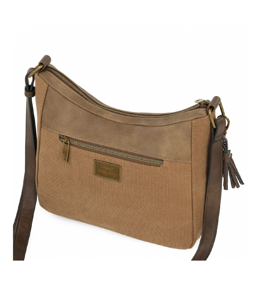 Bolsa de ombro casual Skpat 312756 marrom - 28x24x9cm -