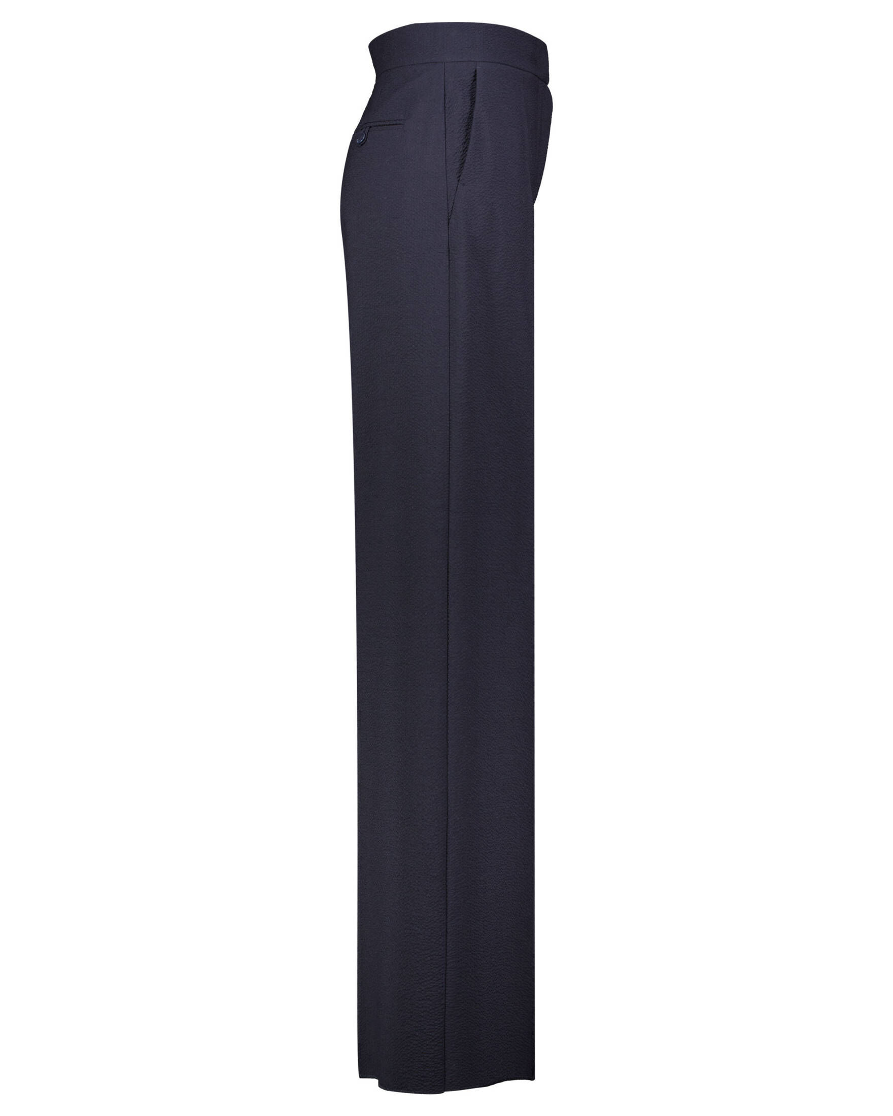Max Mara| Damen Seersucker Hose CERVO mit Wolle