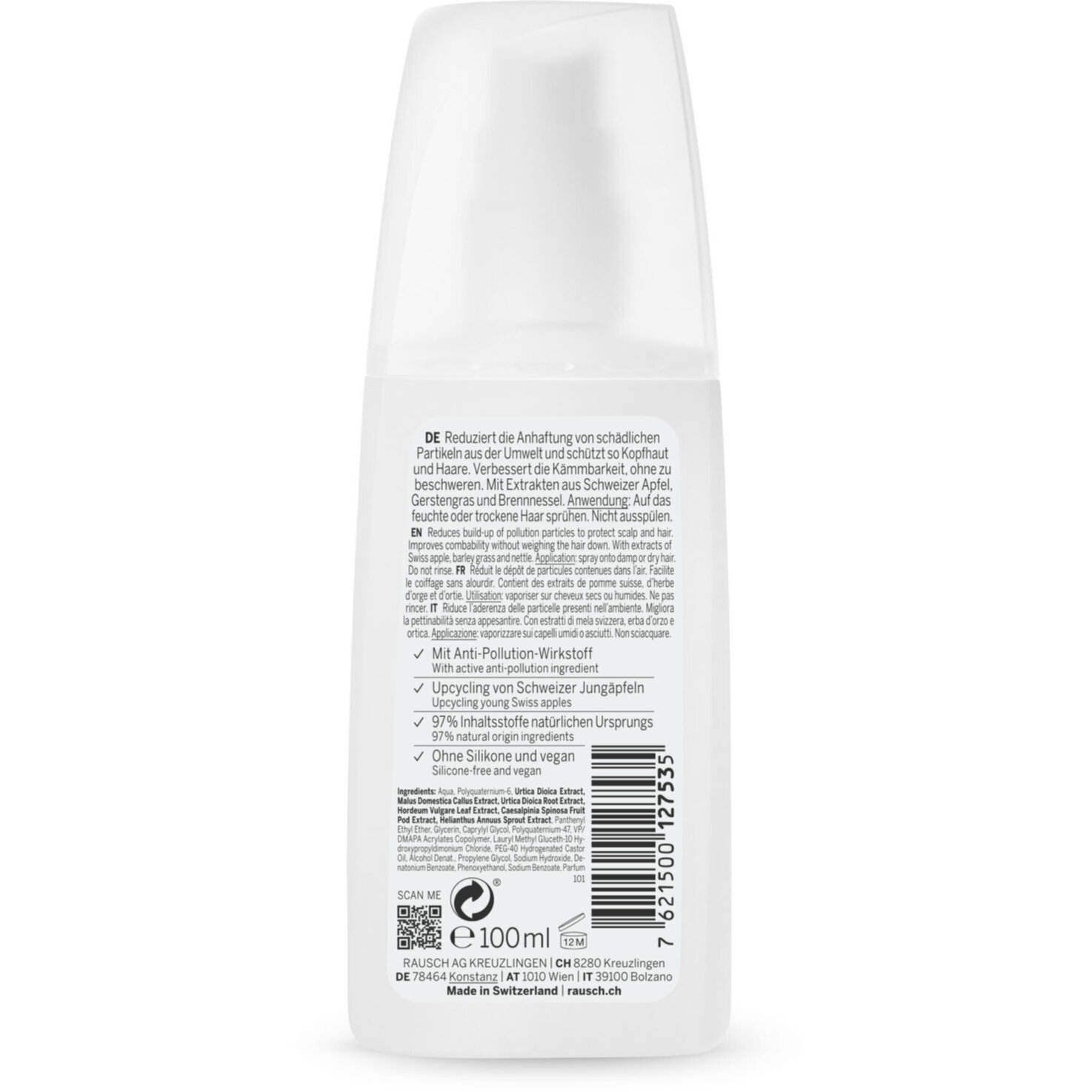 Rausch Anti Pollution Spray mit Schweizer Apfel