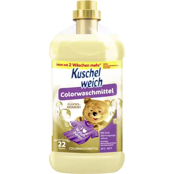 Colorwaschmittel Flüssig Glücksmoment 22 WL