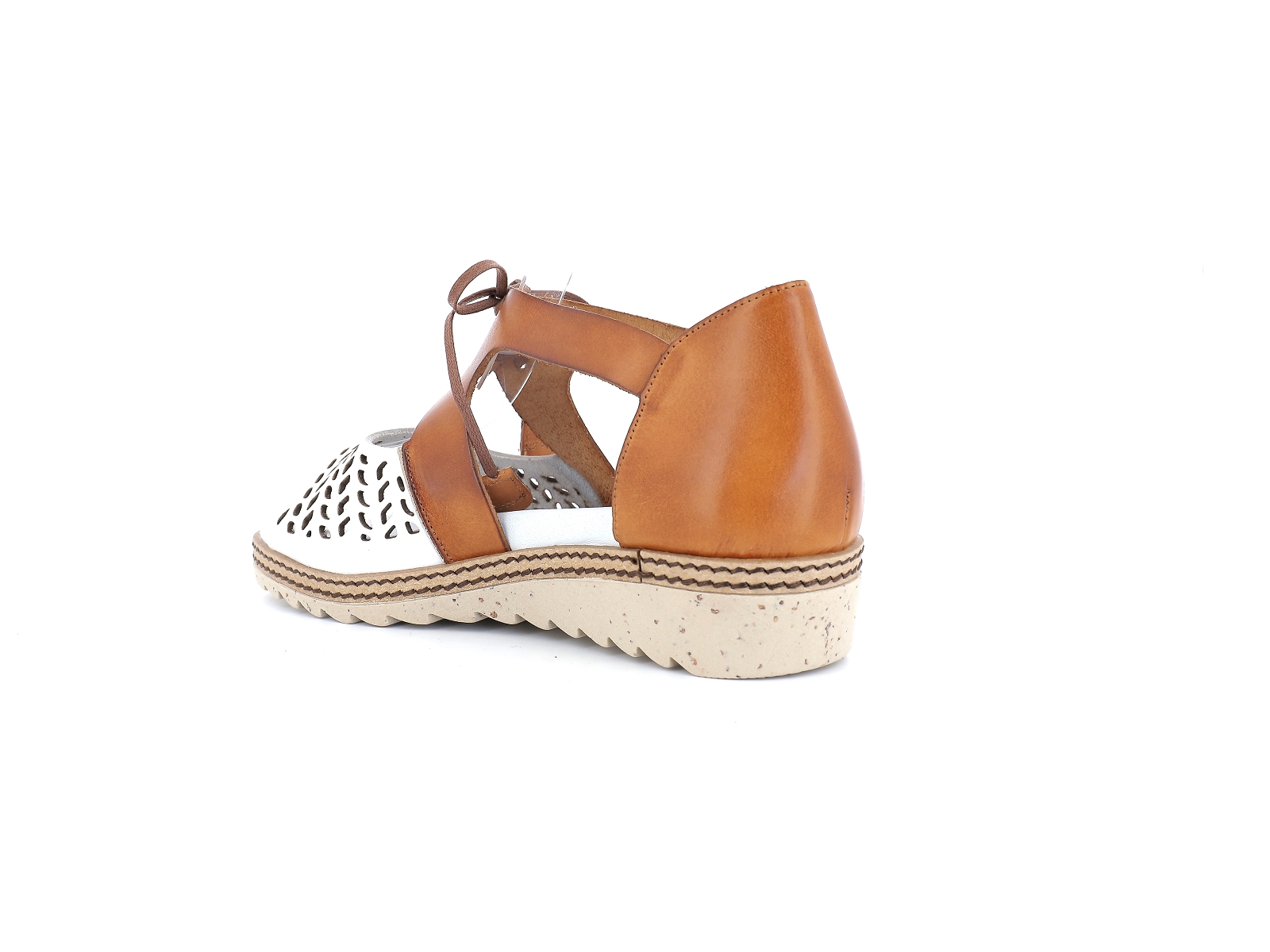 Dorking-D8773 Cuir Blanc-Marron
