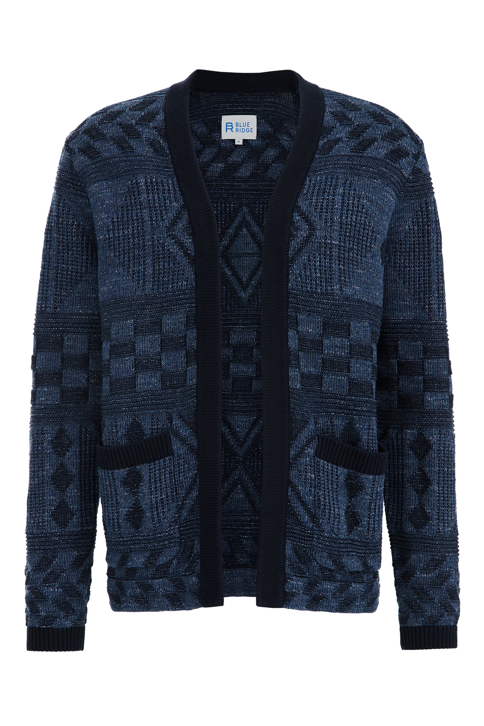 vest met dessin Blue Ridge Donkerblauw