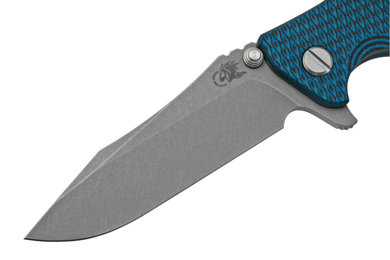 Rick Hinderer Eklipse 3.5” Spearpoint S45VN, Battle Blue, Blue Black G10, zakmes