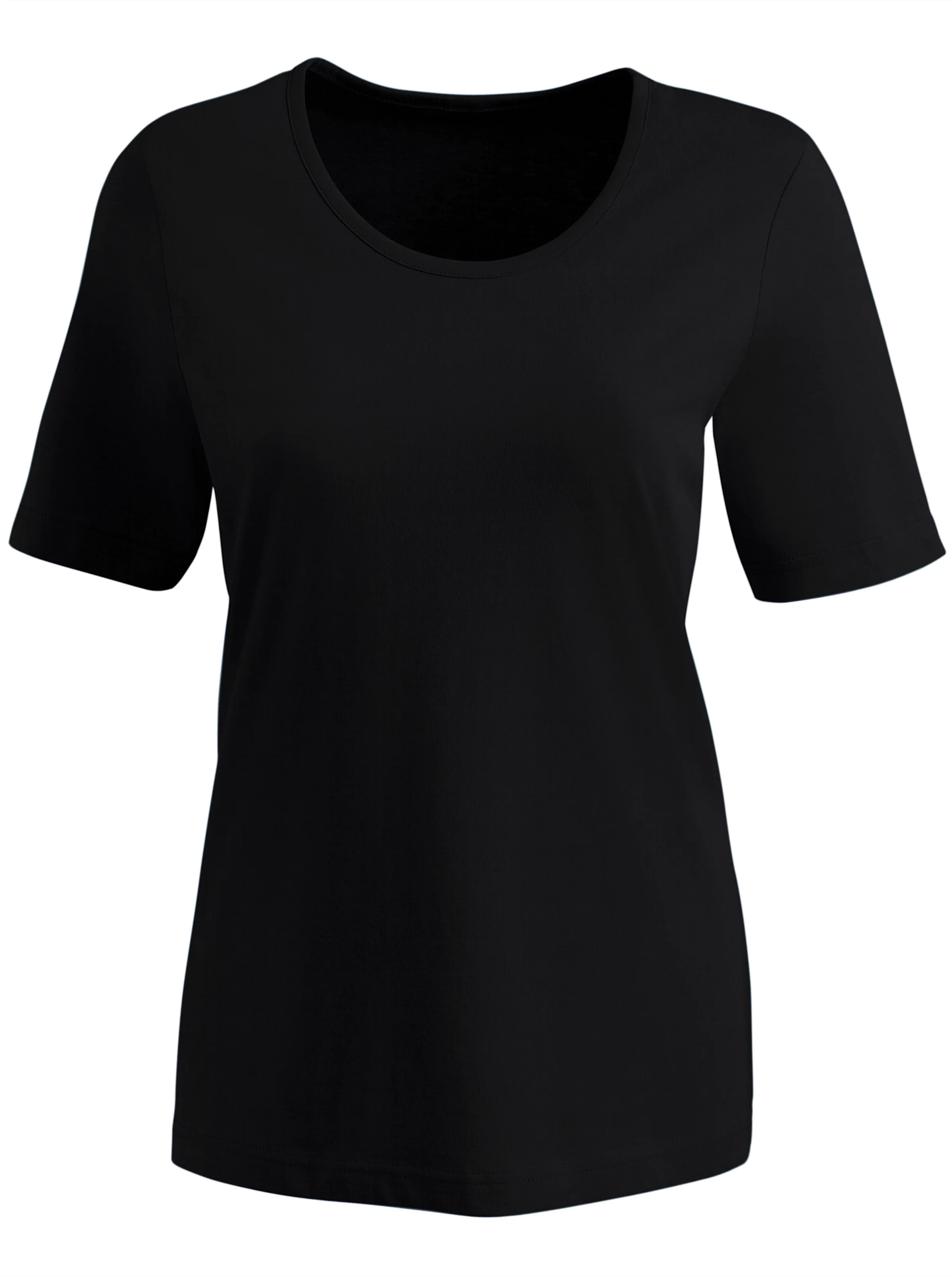 Kurzarmshirt in schwarz