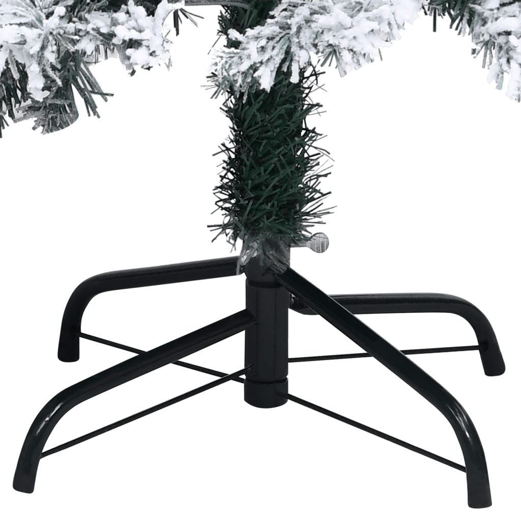 Kunstkerstboom met sneeuw, groen, 120 cm, PVC