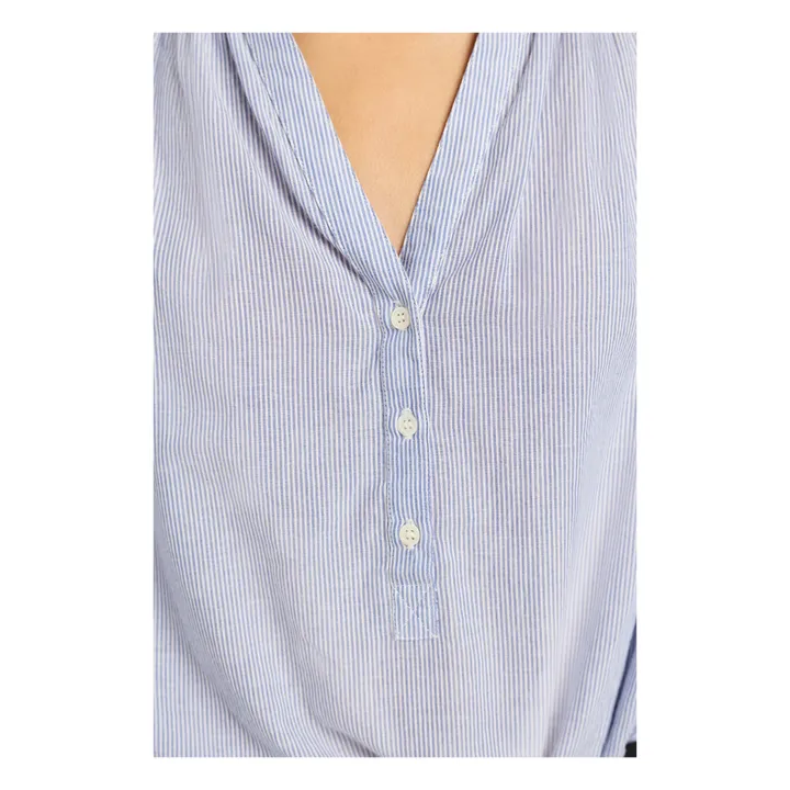 Vanessa Bruno Blouse Rayures Nipoa | Bleu