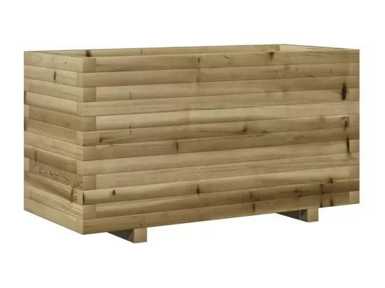 Jardinière bac lit surélevé bois marron 90 x 40 x 49.5 cm 02_0037984