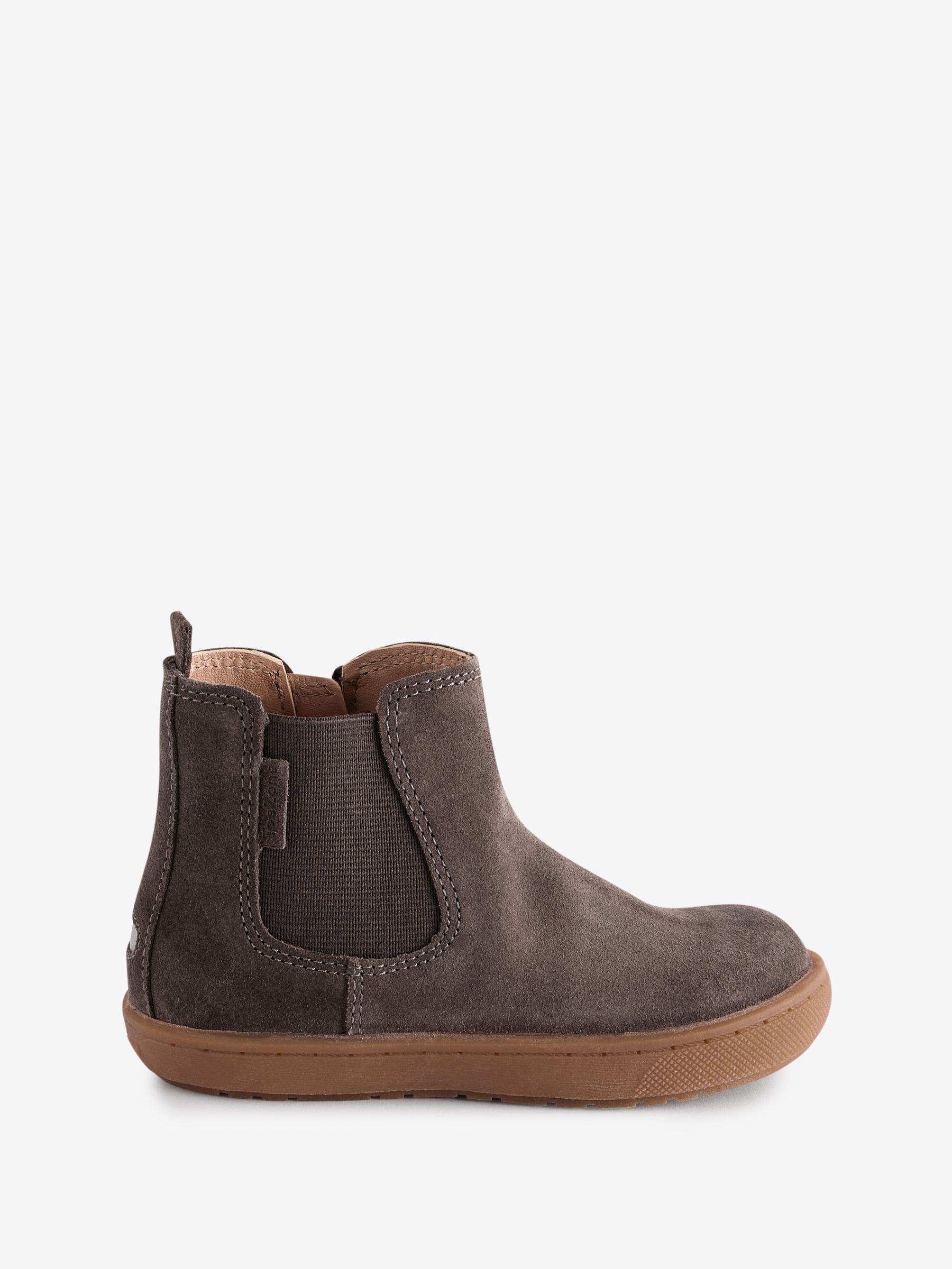 ToeZone River Bruin suède leren Boots met kruisje en rits voor Jongens