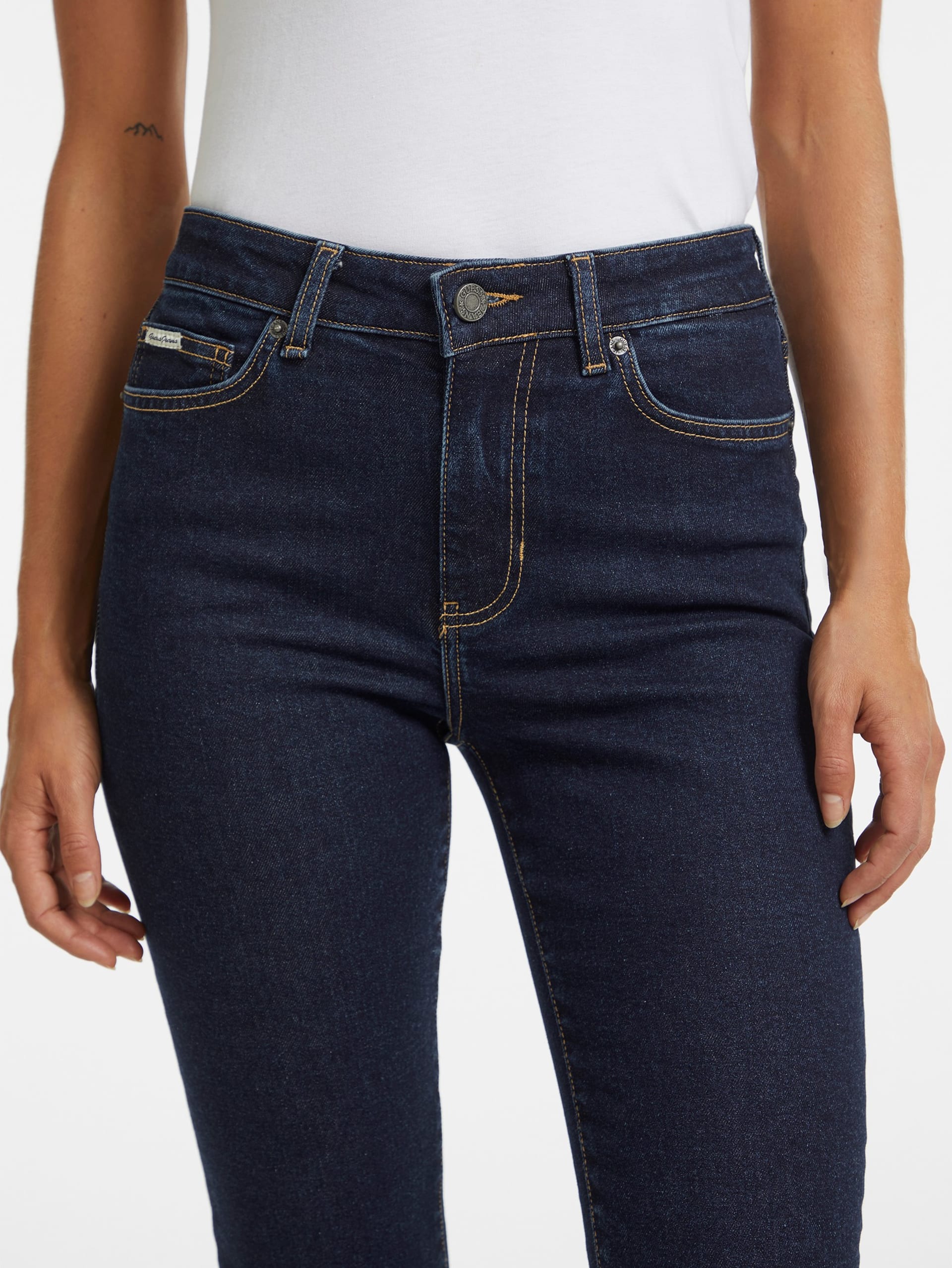 Calça jeans skinny de cintura alta G05