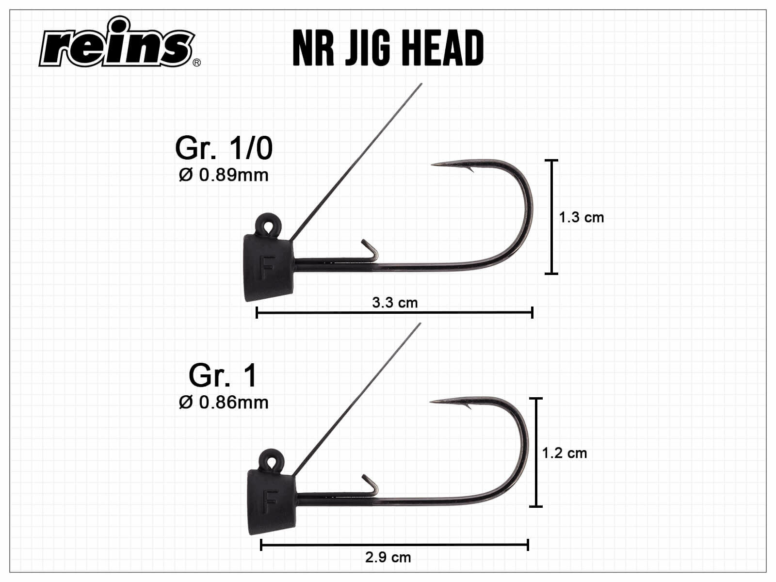 reins NR Jig Heads Guard (Reins)