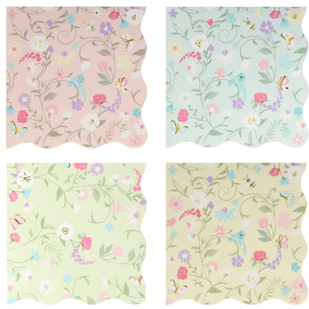 Meri meri servetten ladurée paris floral - small - 16st