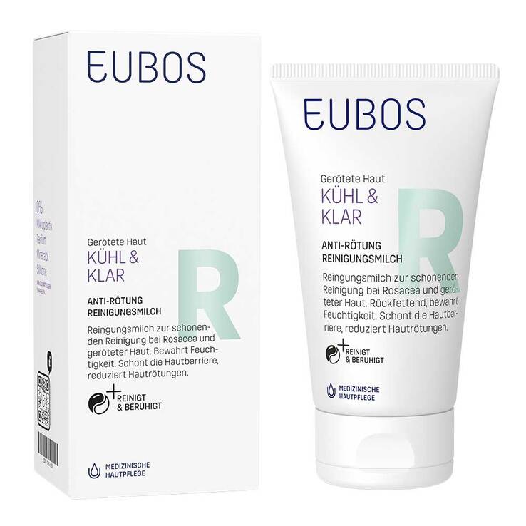 Eubos Kühl & Klar Anti-Rötung Reinigungsmilch, 150 ml