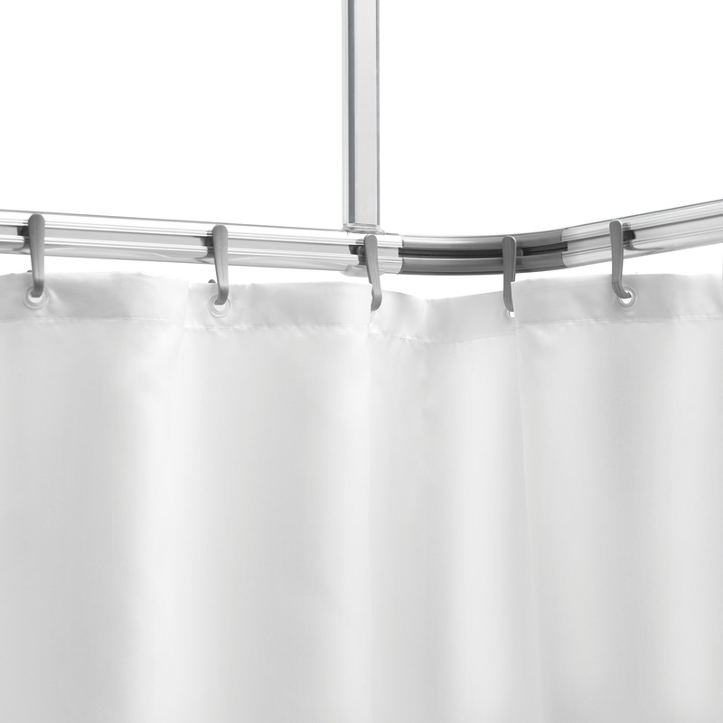 Sealskin Easy Roll douchegordijnstangset 90x90x90cm aluminium