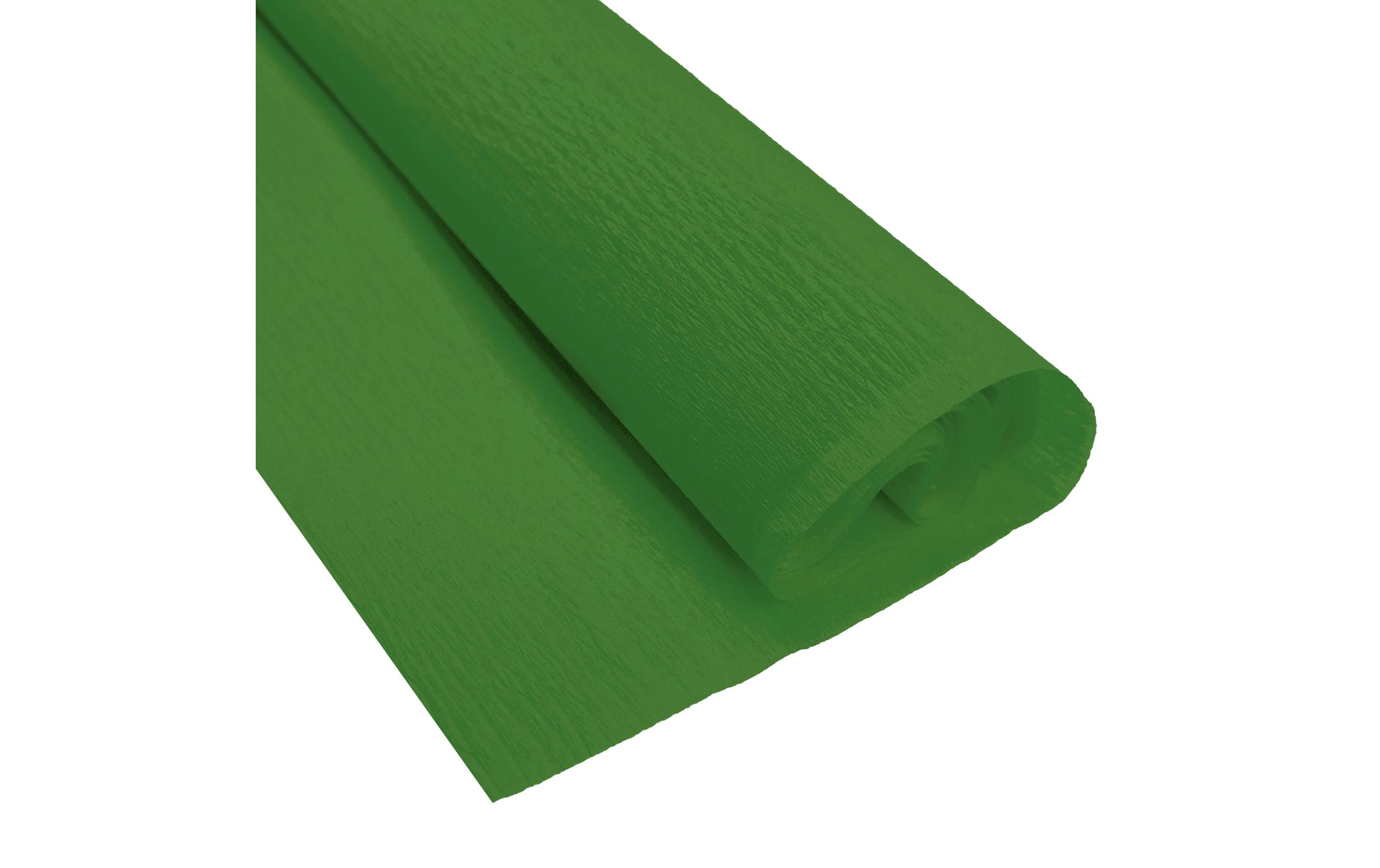 Krepppapier 50 cm x 2.5 m, 32 g/m², OlivgrünBastelkrepp auf der Rolle