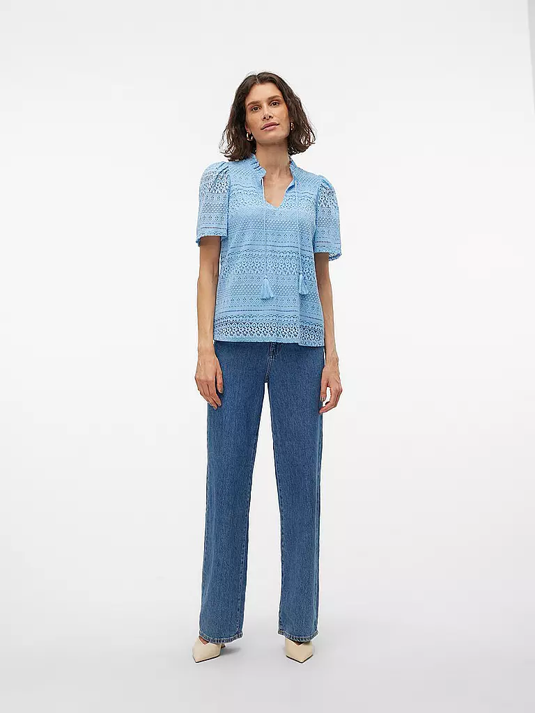 VERO MODA Bluse VMHONEY blau