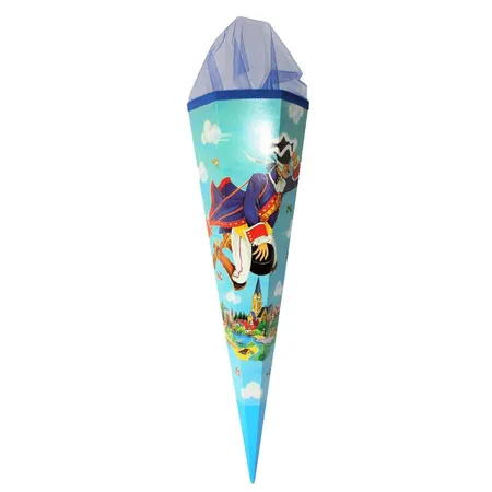 Nestler Schultüte Baron Graf Münchhausen, 85cm 6-eckig