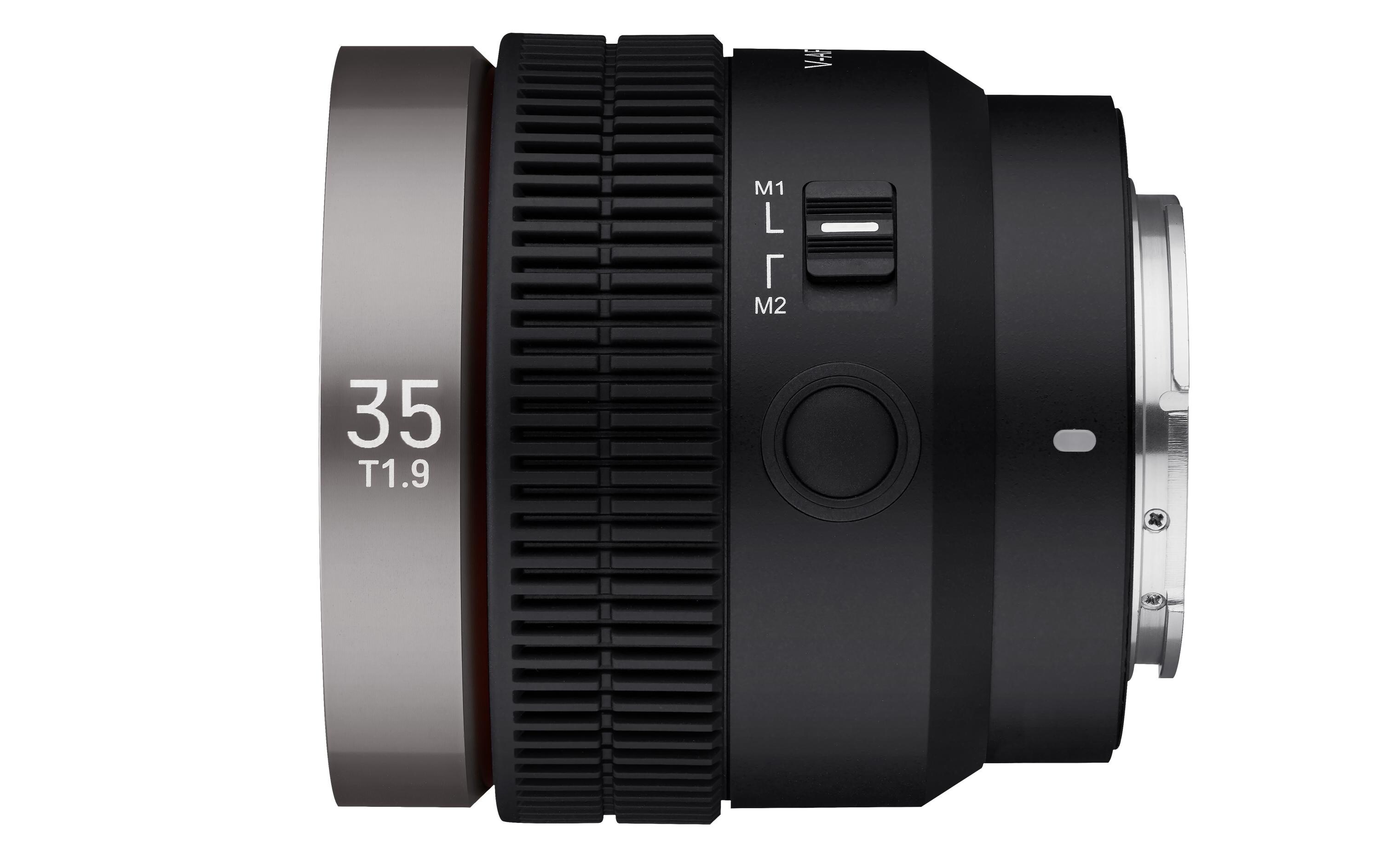 Festbrennweite V-AF 35mm T/1.9 – Sony E-Mount<br>Ultraleichtes, ultrakompaktes Kinoobjektiv mit Autofokus