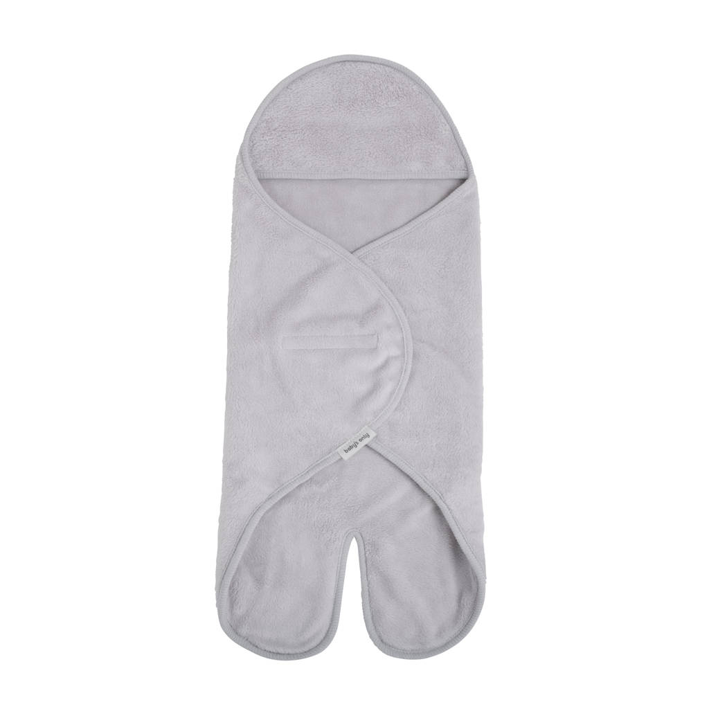 wikkeldeken met voetjes Cozy autostoel 0+ 5-puntsgordel dusty grey