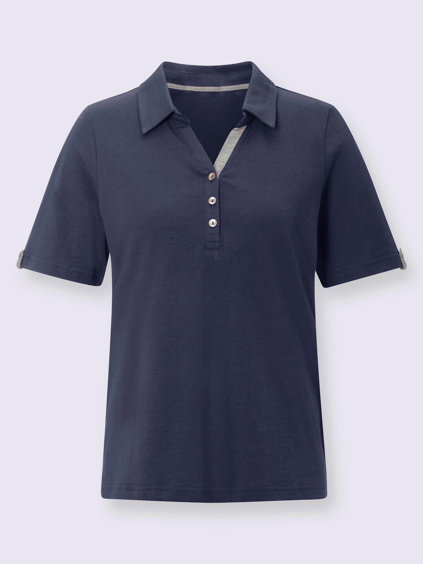 Polo sportif en mélange de matières confortable