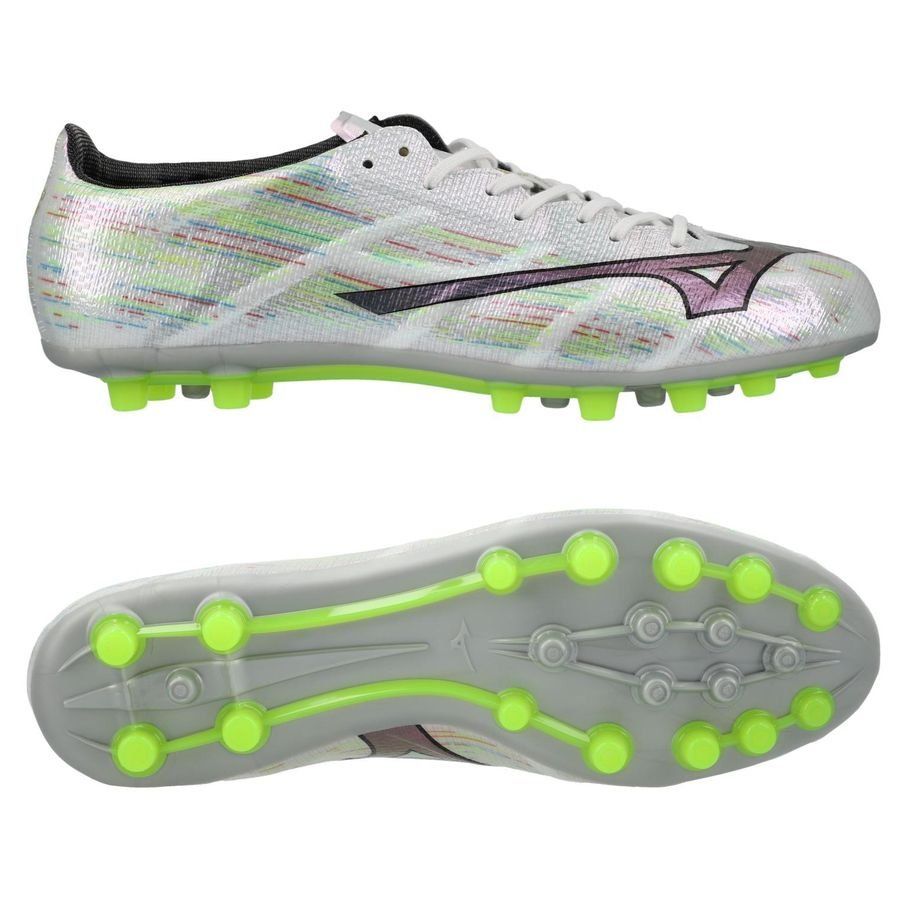 Mizuno Alpha II Made in Japan AG - Blanc/Silver Iridescent/Noir