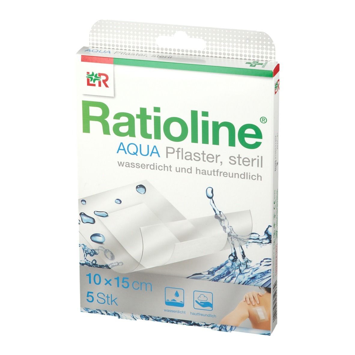 Ratioline® aqua Duschpflaster Plus 10 x 15 cm