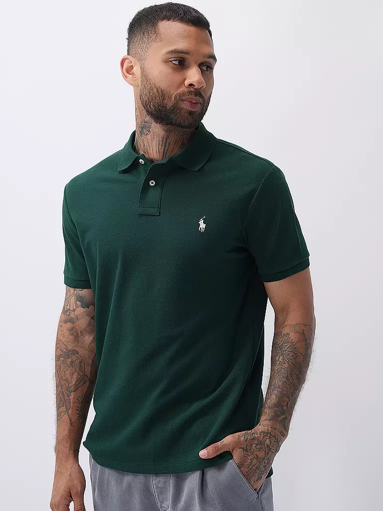 POLO RALPH LAUREN Poloshirt Custom Slim Fit dunkelgrün